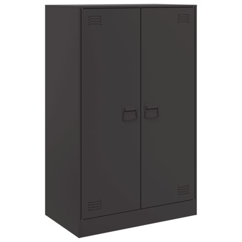 Szafka boczna, czarna, 67x39x107 cm, stal Szafka boczna, czarna, 67x39x107 cm, stal