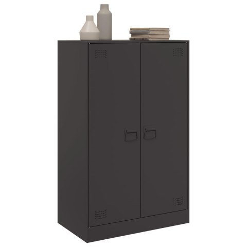Szafka boczna, czarna, 67x39x107 cm, stal Szafka boczna, czarna, 67x39x107 cm, stal
