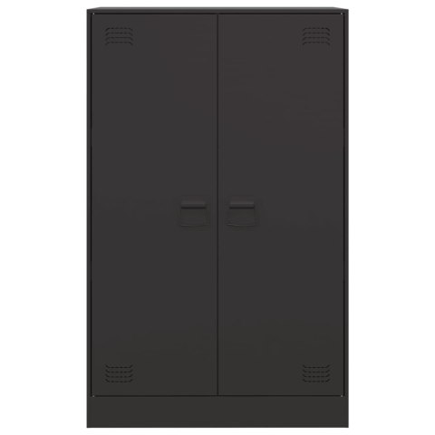 Szafka boczna, czarna, 67x39x107 cm, stal Szafka boczna, czarna, 67x39x107 cm, stal