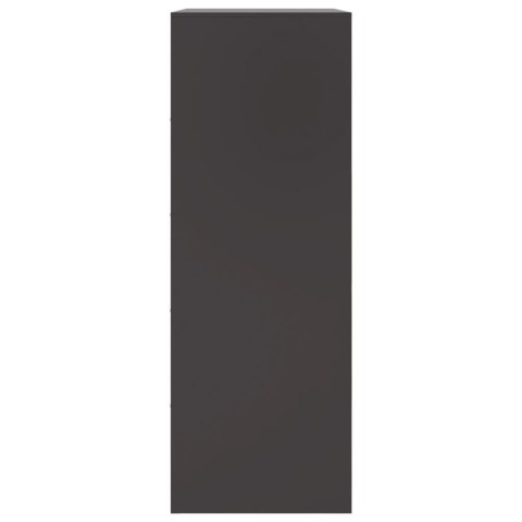 Szafka boczna, czarna, 67x39x107 cm, stal Szafka boczna, czarna, 67x39x107 cm, stal