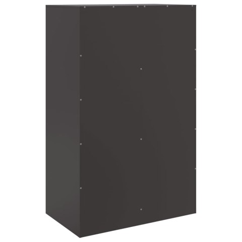 Szafka boczna, czarna, 67x39x107 cm, stal Szafka boczna, czarna, 67x39x107 cm, stal