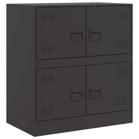 Szafka boczna, czarna, 67x39x73 cm, stal Szafka boczna, czarna, 67x39x73 cm, stal