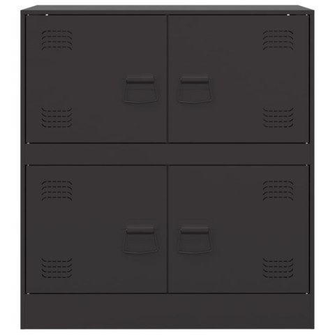 Szafka boczna, czarna, 67x39x73 cm, stal Szafka boczna, czarna, 67x39x73 cm, stal