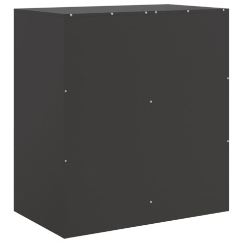 Szafka boczna, czarna, 67x39x73 cm, stal Szafka boczna, czarna, 67x39x73 cm, stal