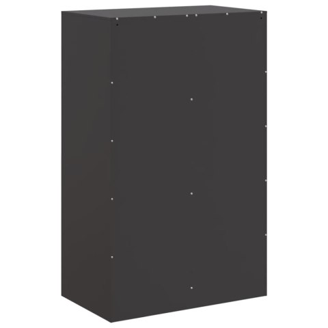 Szafka boczna, czarna, 67x39x107 cm, stal Szafka boczna, czarna, 67x39x107 cm, stal