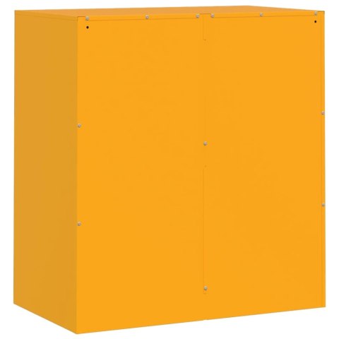 Szafka boczna, musztardowa, 67x39x73 cm, stalowa Szafka boczna, musztardowa, 67x39x73 cm, stalowa