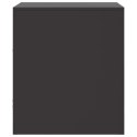  Szafki nocne, 2 szt., czarne, 34,5x39x44 cm, stal