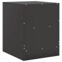  Szafki nocne, 2 szt., czarne, 34,5x39x44 cm, stal