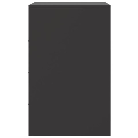 Szafki nocne, 2 szt., czarne, 34,5x39x62 cm, stal Szafki nocne, 2 szt., czarne, 34,5x39x62 cm, stal