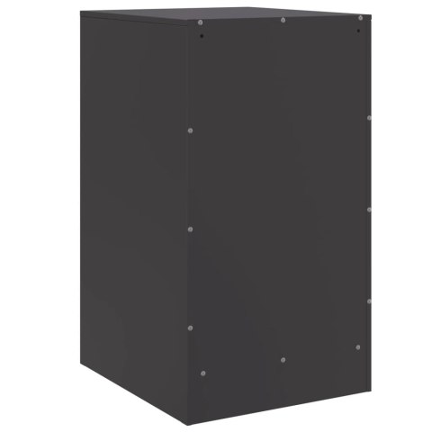 Szafki nocne, 2 szt., czarne, 34,5x39x62 cm, stal Szafki nocne, 2 szt., czarne, 34,5x39x62 cm, stal