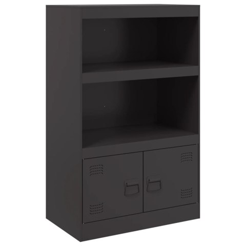 Szafka boczna, czarna, 67x39x107 cm, stal Szafka boczna, czarna, 67x39x107 cm, stal