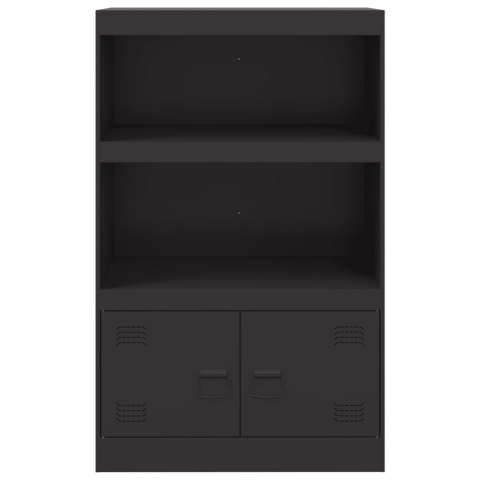 Szafka boczna, czarna, 67x39x107 cm, stal Szafka boczna, czarna, 67x39x107 cm, stal