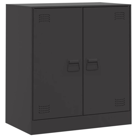 Szafka boczna, czarna, 67x39x73 cm, stal Szafka boczna, czarna, 67x39x73 cm, stal
