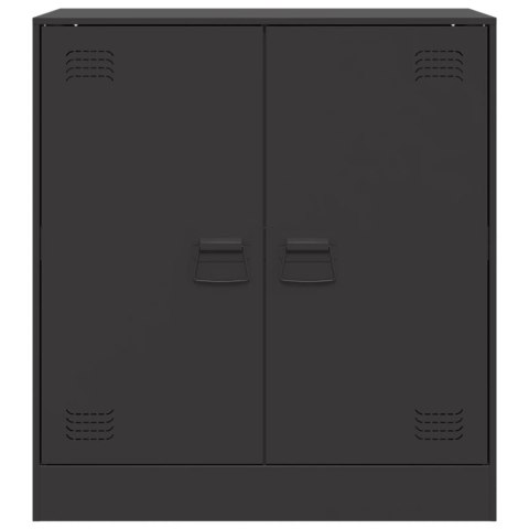 Szafka boczna, czarna, 67x39x73 cm, stal Szafka boczna, czarna, 67x39x73 cm, stal