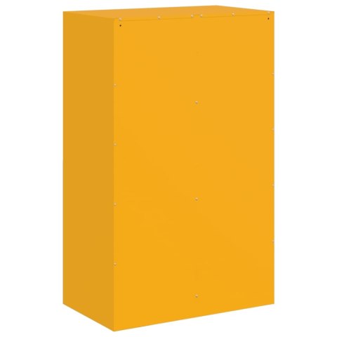 Szafka boczna, musztardowa, 67x39x107 cm, stal Szafka boczna, musztardowa, 67x39x107 cm, stal