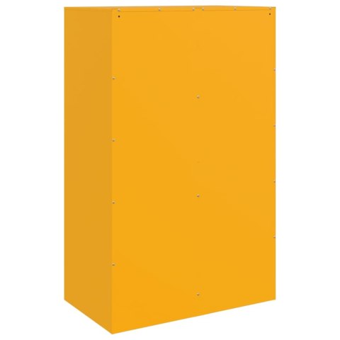 Szafka boczna, musztardowa, 67x39x107 cm, stal Szafka boczna, musztardowa, 67x39x107 cm, stal