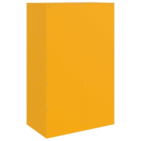 Szafka boczna, musztardowa, 67x39x107 cm, stal Szafka boczna, musztardowa, 67x39x107 cm, stal