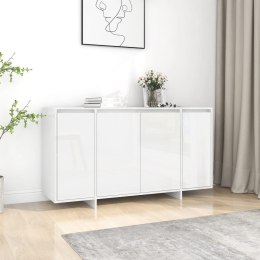  Komoda, biała, wysoki połysk, 135 x 41 x 75 cm, płyta wiórowa