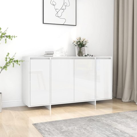 Komoda, biała, wysoki połysk, 135 x 41 x 75 cm, płyta wiórowa Komoda, biała, wysoki połysk, 135 x 41 x 75 cm, płyta wiórowa