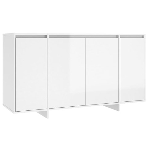 Komoda, biała, wysoki połysk, 135 x 41 x 75 cm, płyta wiórowa Komoda, biała, wysoki połysk, 135 x 41 x 75 cm, płyta wiórowa