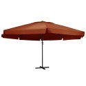 VidaXL Parasol ogrodowy na słupku aluminiowym, 600 cm, terakota