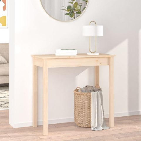 Stolik konsolowy, 80x40x75 cm, lite drewno sosnowe Stolik konsolowy, 80x40x75 cm, lite drewno sosnowe