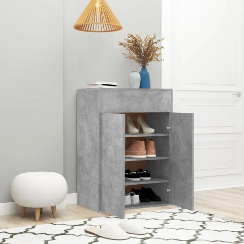 Szafka na buty, szarość betonu, 60x35x84 cm Szafka na buty, szarość betonu, 60x35x84 cm