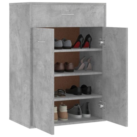 Szafka na buty, szarość betonu, 60x35x84 cm Szafka na buty, szarość betonu, 60x35x84 cm