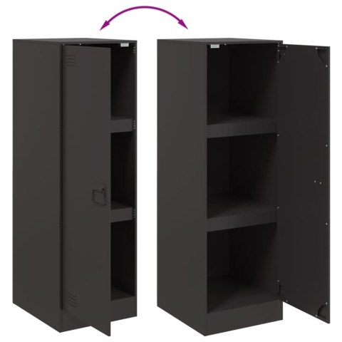 Szafka, czarna, 34,5x39x107 cm, stal Szafka, czarna, 34,5x39x107 cm, stal