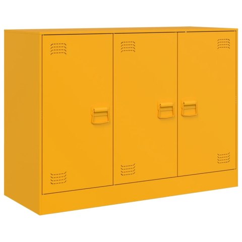 Szafka, musztardowa, 99x39x73 cm, stal Szafka, musztardowa, 99x39x73 cm, stal