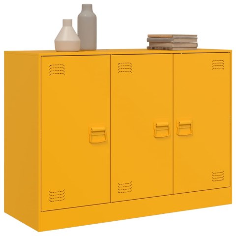 Szafka, musztardowa, 99x39x73 cm, stal Szafka, musztardowa, 99x39x73 cm, stal