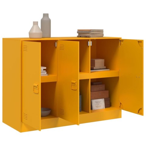 Szafka, musztardowa, 99x39x73 cm, stal Szafka, musztardowa, 99x39x73 cm, stal