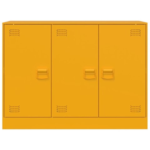 Szafka, musztardowa, 99x39x73 cm, stal Szafka, musztardowa, 99x39x73 cm, stal