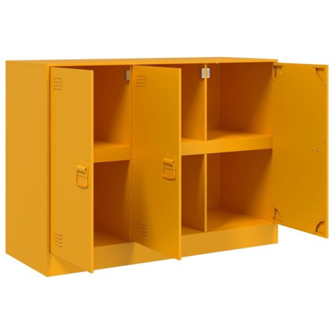 Szafka, musztardowa, 99x39x73 cm, stal Szafka, musztardowa, 99x39x73 cm, stal