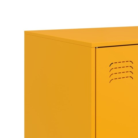 Szafka, musztardowa, 99x39x73 cm, stal Szafka, musztardowa, 99x39x73 cm, stal