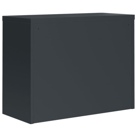 Szafka na dokumenty, antracytowa, 90x40x70 cm, stalowa Szafka na dokumenty, antracytowa, 90x40x70 cm, stalowa