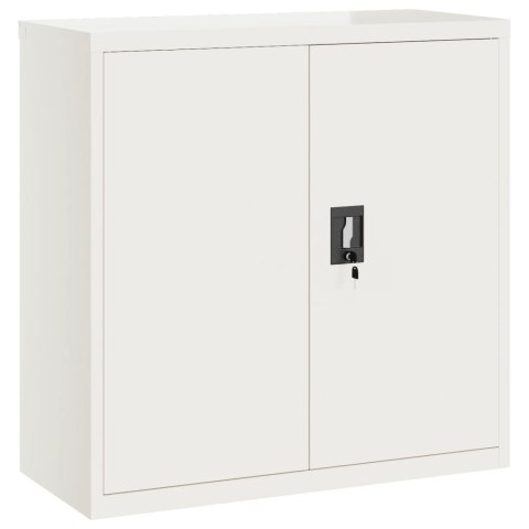 Szafka na dokumenty, biała, 90x40x90 cm, stalowa Szafka na dokumenty, biała, 90x40x90 cm, stalowa