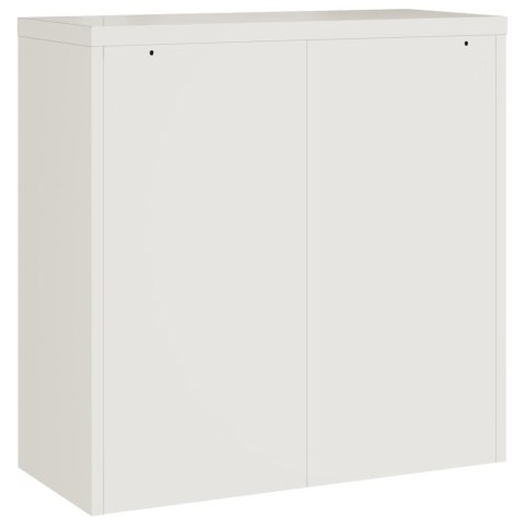 Szafka na dokumenty, biała, 90x40x90 cm, stalowa Szafka na dokumenty, biała, 90x40x90 cm, stalowa