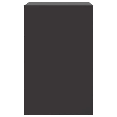 Szafki nocne, 2 szt., czarne, 34,5x39x62 cm, stal Szafki nocne, 2 szt., czarne, 34,5x39x62 cm, stal