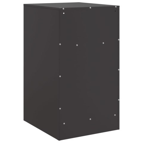 Szafki nocne, 2 szt., czarne, 34,5x39x62 cm, stal Szafki nocne, 2 szt., czarne, 34,5x39x62 cm, stal