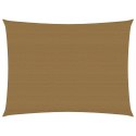 VidaXL Żagiel przeciwsłoneczny, 160 g/m², taupe, 6x7 m, HDPE