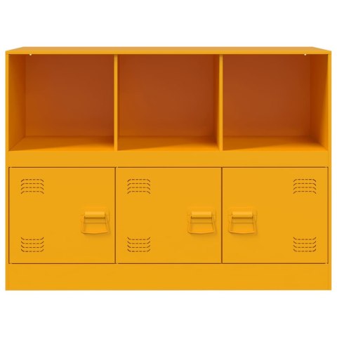 Szafka boczna, musztardowa, 99x39x73 cm, stalowa Szafka boczna, musztardowa, 99x39x73 cm, stalowa