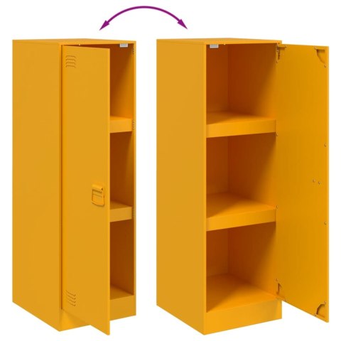 Szafka, musztardowa, 34,5x39x107 cm, stal Szafka, musztardowa, 34,5x39x107 cm, stal