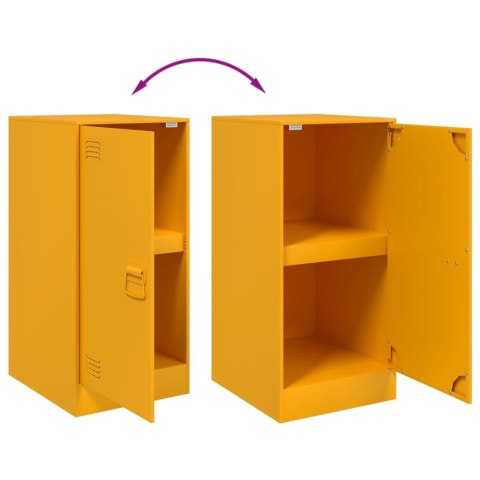 Szafka, musztardowa, 34,5x39x73 cm, stal Szafka, musztardowa, 34,5x39x73 cm, stal