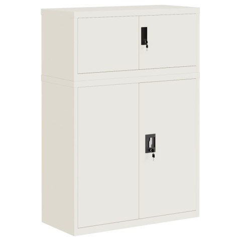 Szafa na dokumenty, biała, 90x40x130 cm, stalowa Szafa na dokumenty, biała, 90x40x130 cm, stalowa