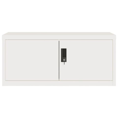 Szafa na dokumenty, biała, 90x40x130 cm, stalowa Szafa na dokumenty, biała, 90x40x130 cm, stalowa