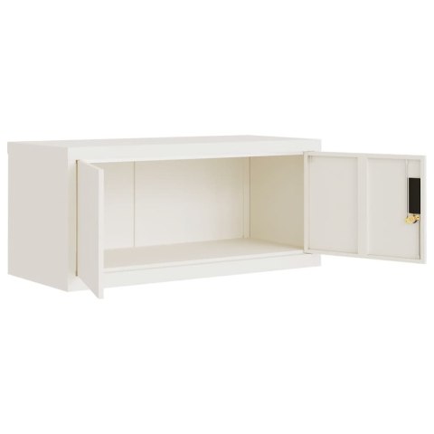 Szafa na dokumenty, biała, 90x40x130 cm, stalowa Szafa na dokumenty, biała, 90x40x130 cm, stalowa