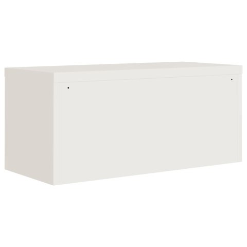 Szafa na dokumenty, biała, 90x40x130 cm, stalowa Szafa na dokumenty, biała, 90x40x130 cm, stalowa