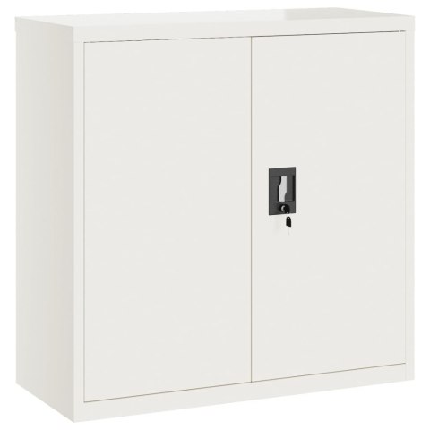 Szafa na dokumenty, biała, 90x40x130 cm, stalowa Szafa na dokumenty, biała, 90x40x130 cm, stalowa