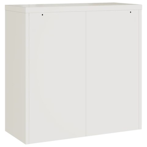 Szafa na dokumenty, biała, 90x40x130 cm, stalowa Szafa na dokumenty, biała, 90x40x130 cm, stalowa